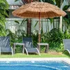 KOMFOTTEU 2M Sonnenschirm Hawaii, Strandschirm knickbar, Produktbild-Vorschau 2