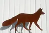 Fuchs gehend 60x32cm zum Stecken Gartenstecker Edelrost Produktbild-Vorschau 3