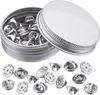 INF Lot de 50 Broches et Pinces à Cravate DIY Argent Voir les images du produit 1
