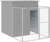 vidaXL Domček pre psa s výbehom Svetlo šedá 165x251x181 cm Náhľad obrázku produktu 1