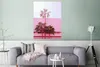 MuchoWow® Poster Palme - Garten Poster - Rosa 90x120 cm - Produktbild-Vorschau 5