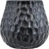 A dark gray ceramic mug with a honeycomb texture. Voir les images du produit