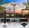 SUN MARINO | Sonnenschirm | Rund | Ø 300 cm | Taupe | LED | Produktbild-Vorschau 1