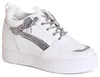 topschuhe24 3136 Damen Keilabsatz Sneaker mit Glitzer, Produktbild-Vorschau 2