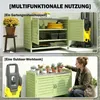 Outsunny Pflanztisch mit Unterschrank aus Holz Produktbild-Vorschau 4