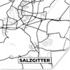 MuchoWow® Poster Karte - Salzgitter - Karte - Stadtplan Produktbild-Vorschau 1
