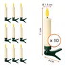 Velas de Navidad LED con efecto llama, tipo clip, con Vista previa de la imagen del producto 4