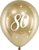 80. GEBURTSTAG Luftballons Eighty Gold Glanz Chrom Party 6 Produktbild-Vorschau 2