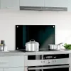 vidaXL Alzatina da cucina nera 70x40 cm in vetro temperato Anteprima dell’immagine prodotto 2