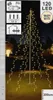 A product image showing a string of warm white LED lights shaped like a Christmas tree, displayed outdoors at night. Náhled obrázku produktu