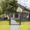 Fiqops Gartentor Gartentore Gartentür 120 x 100 cm Zauntor Produktbild-Vorschau 14