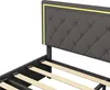 UnboxG Polsterbett 160x200cm, Doppelbett mit Led, Produktbild-Vorschau 11