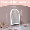 VANITII Zakrzywione lusterko do makijażu LED 30cm x 41cm z Podgląd zdjęcia produktu 7