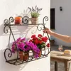 DanDiBo nástenný držiak na kvety kovový čierny 50 cm Náhľad obrázku produktu 3