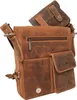 Greenburry Umhängetasche Leder Herren Damen braun VINTAGE Produktbild-Vorschau 14