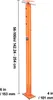 Cric pour la maison VEVOR, plage de hauteur de 142 à 254 Voir les images du produit 8