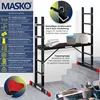 MASKO® Baugerüst mit Arbeitsbühne, Arbeitsgerüst 4in1 Produktbild-Vorschau 2