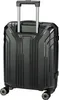 A black travel suitcase shown from the back. Produktbild-Vorschau