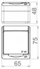 Aufputz Klingel Taster 10 A 230 V IP44 Farbe Anthrazit Produktbild-Vorschau 8