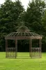 CLP XXL Gazebo Romantico rotondo 500 cm, bronzo Anteprima dell’immagine prodotto 1