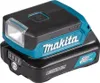A Makita LED work light attached to a 12V max lithium-ion battery pack, shown against a white background. Produktbild-Vorschau