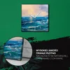 Coloray Uhr auf Leinwand 30x30 cm Wand Uhr Dekoration Produktbild-Vorschau 5