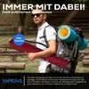 24MOVE® Campingstuhl Faltstuhl, rot, mit Getränkehalter und Produktbild-Vorschau 4