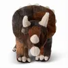 A plush toy Triceratops dinosaur is shown from the front against a white background. Produktbild-Vorschau