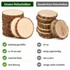 Holzscheiben 10 Stück, Baumscheiben 14-15cm, Naturholz Produktbild-Vorschau 12