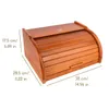 Creative Home Porta-Pane Legno Ontano | 38x28,5x17,5cm Anteprima dell’immagine prodotto 3