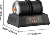 A VEVOR electric polishing machine with dual drums, digital display, and measurement indicators. Produktbild-Vorschau