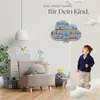 tectake® Wandregal Wolkenoptik, 6 Regalböden, massiv Holz, Produktbild-Vorschau 7