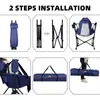 CCLIFE Schaukelstuhl Campingstuhl Gartenstuhl Faltbar Produktbild-Vorschau 4