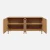 sweeek - Vintage-Sideboard im Holzlook mit 4 Türen, 160 cm Produktbild-Vorschau 3