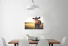 MuchoWow® Poster Kuh - Sonnenuntergang - Blumen - Gras - Produktbild-Vorschau 2