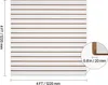 SucceBuy Revêtement de mur à lamelles, 4 x 4 pieds, mur à Voir les images du produit 8
