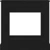 vidaXL Cornice per caminetto in rovere nero 90x30x90 cm Anteprima dell’immagine prodotto 5