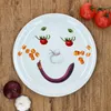 4er Set Smiley Pizzateller Ø30,5cm Servier-Platte Gesicht Produktbild-Vorschau 3