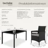 TecTake 404320, Černá, Šedá, 6 sedadlo/sedadel, Dospělí a Náhled obrázku produktu 13