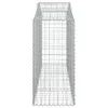 vidaXL Gabionen mit Hochbogen 6 Stk. 200x50x120/140cm Produktbild-Vorschau 6