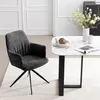 home24 Drehbarer Armlehnenstuhl - Grau - Chenille - Eisen - Produktbild-Vorschau 2