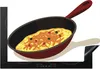KitchenYeah© Herdabdeckplatte Illustration eines Omeletts Produktbild-Vorschau 1