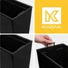 KADAX květináč, stojan na květiny + vložka 19x56 černý Náhled obrázku produktu 3