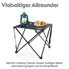 BigDean Campingtisch faltbar mit 2 Getränkehaltern Schwarz Produktbild-Vorschau 4