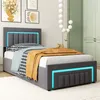 okwish Polsterbett 90×190 mit  LED Beleuchtung und Produktbild-Vorschau 2