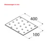 Lochplatte 400 x 100 x 2,00 mm Flachverbinder Holzverbinder Produktbild-Vorschau 5