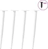 vidaXL Pieds de table console Forme conique 4 pcs. Blanc Voir les images du produit 2