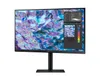 A Samsung monitor displaying a colorful abstract image and software interface. Produktbild-Vorschau