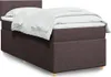 Boxspringbett mit Matratze Dunkelbraun 90x200 cm Stoff Produktbild-Vorschau 2