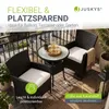 Juskys Polyrattan Balkon Set Bayamo 2 Personen – Tisch mit Produktbild-Vorschau 5